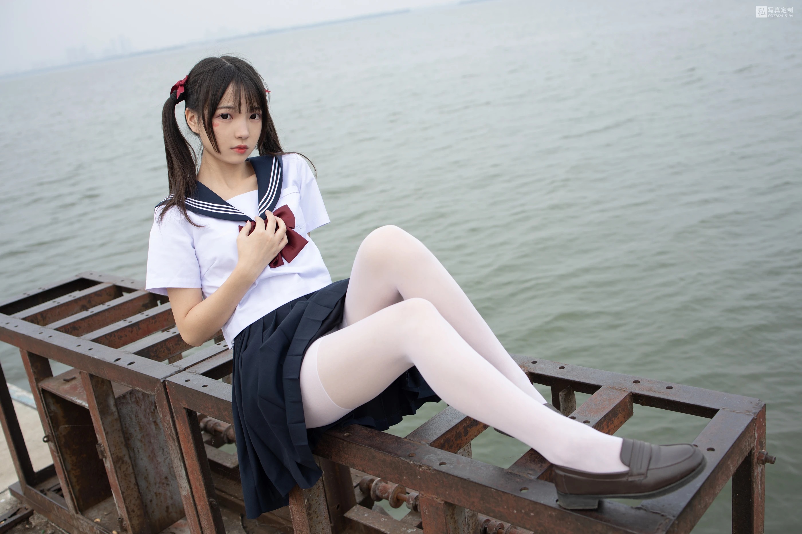 森萝财团 JKFUN-028 抑郁湖边与绝望天台 15D白丝 默陌 [58P 2V]插图4